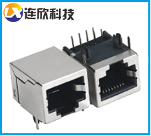 RJ45母座帶線RJ45連接器網(wǎng)絡(luò)接口21.3MM長(zhǎng)連接器